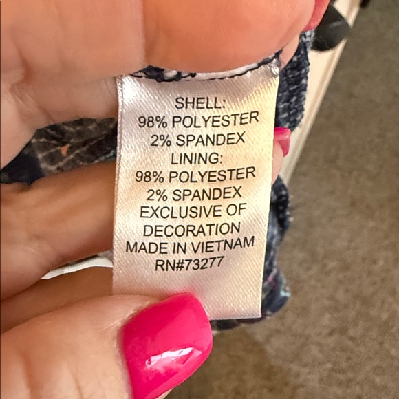 SO Tie Back Sundress Womens Blue Floral Tiered Babydoll - Picture 3 of 4